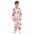 Snuggs Kids Blanket Onesie White Christmas Deer